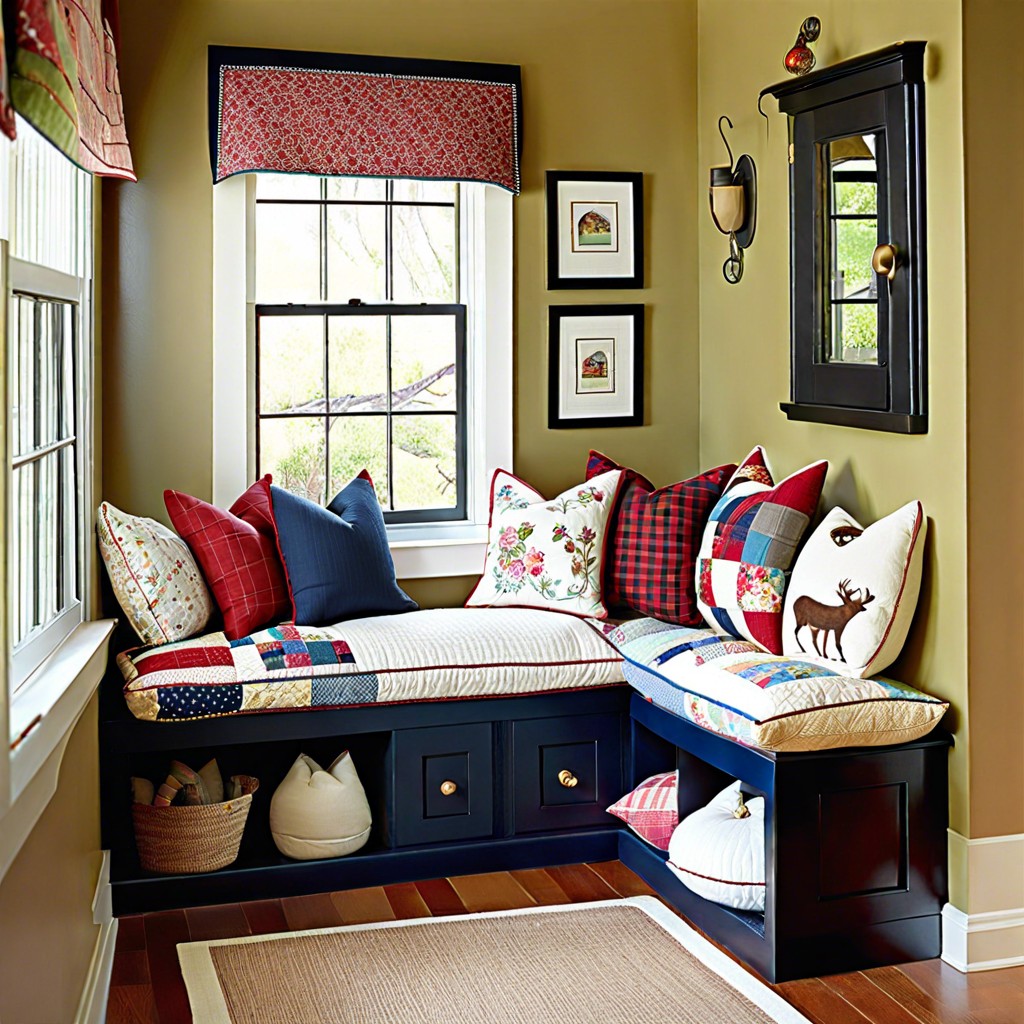 patchwork quilt pillows