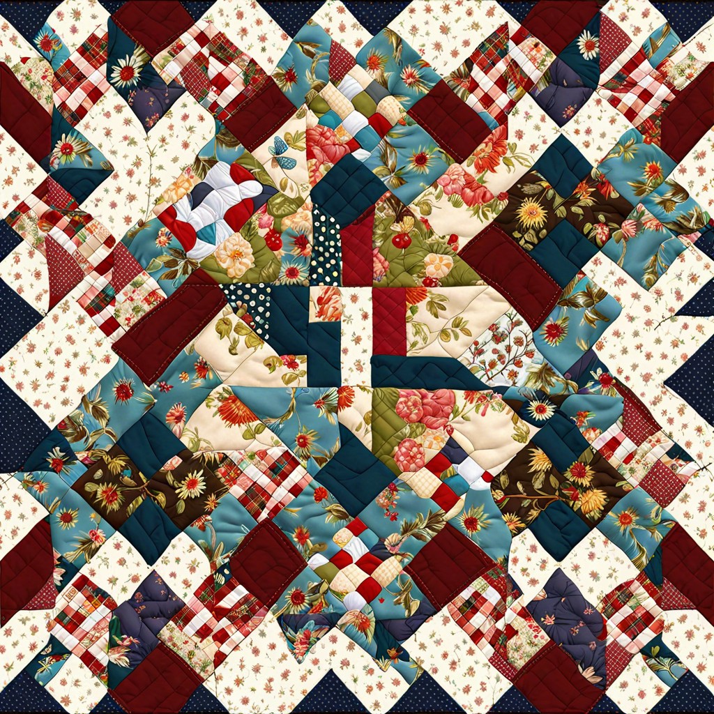 patchwork quilt valances