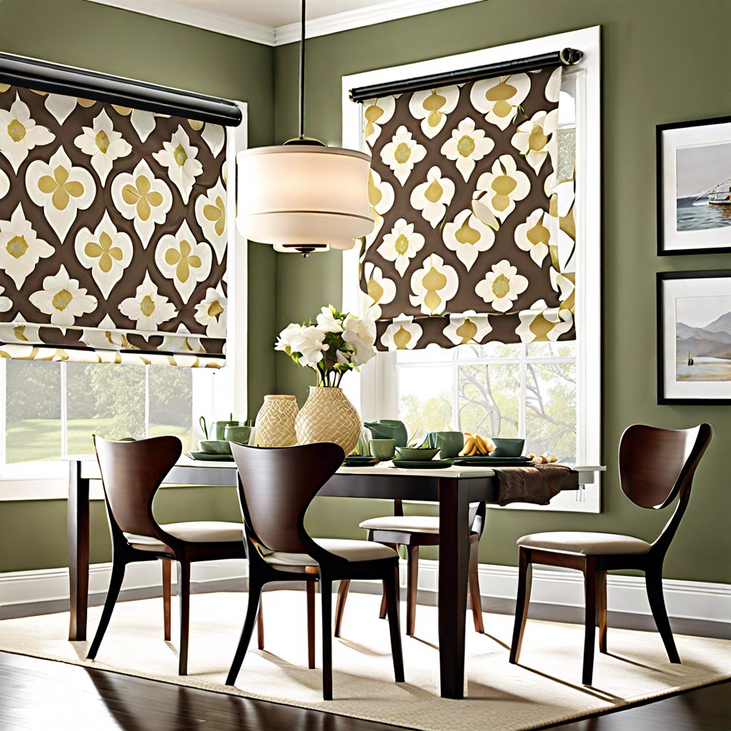 patterned roller shades