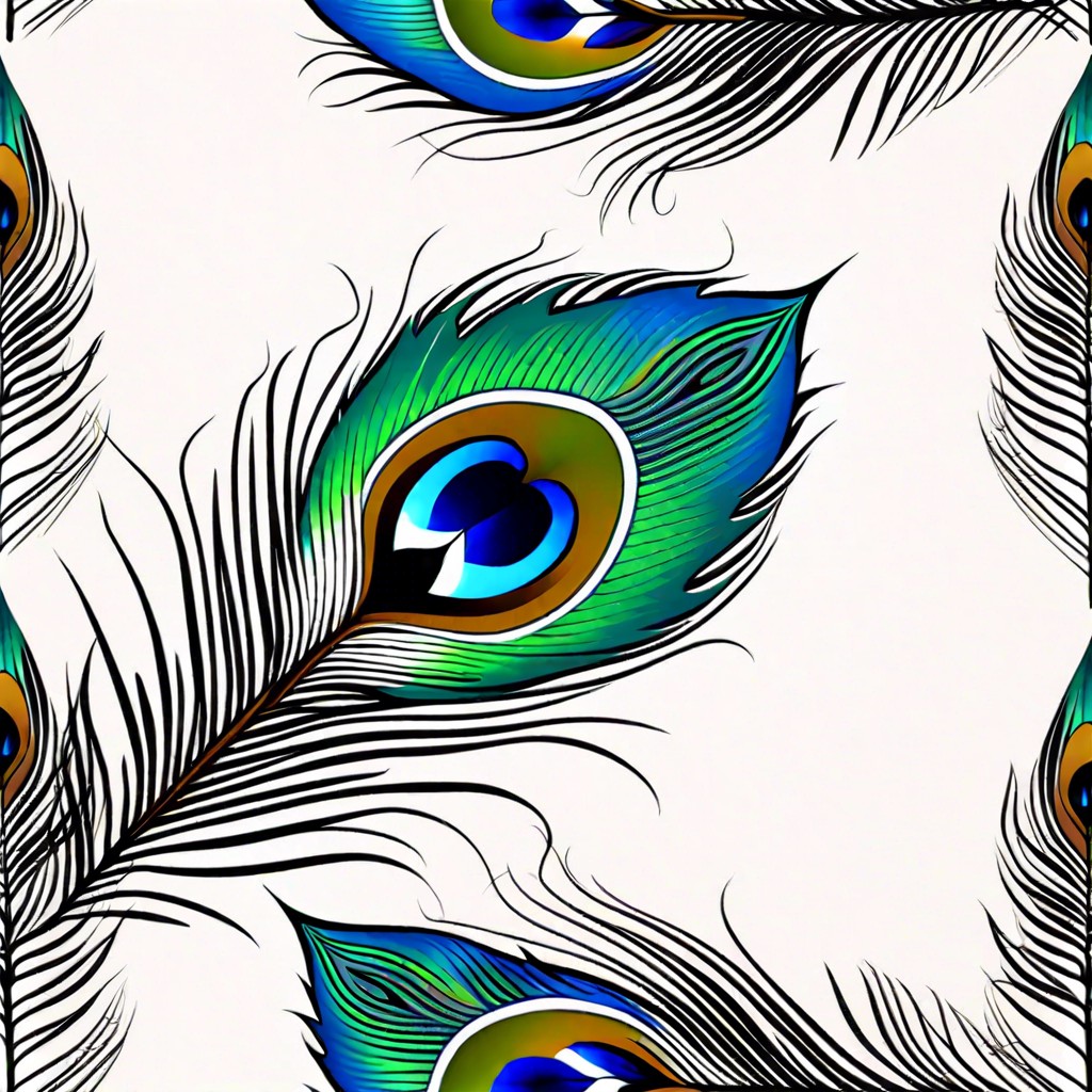 peacock feather print