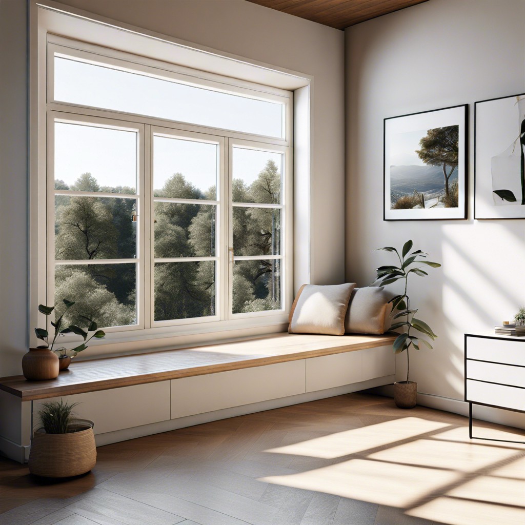picture windows with minimalist frames