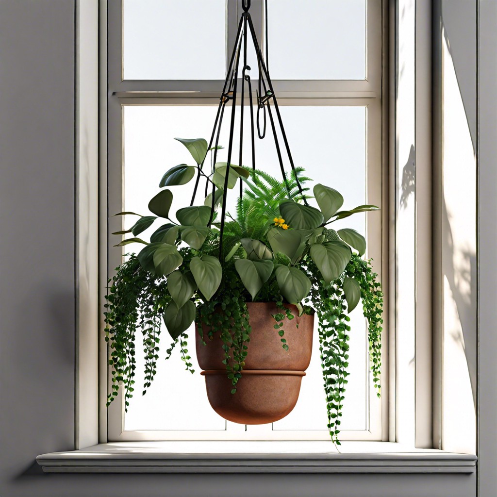 plant hanger window installation