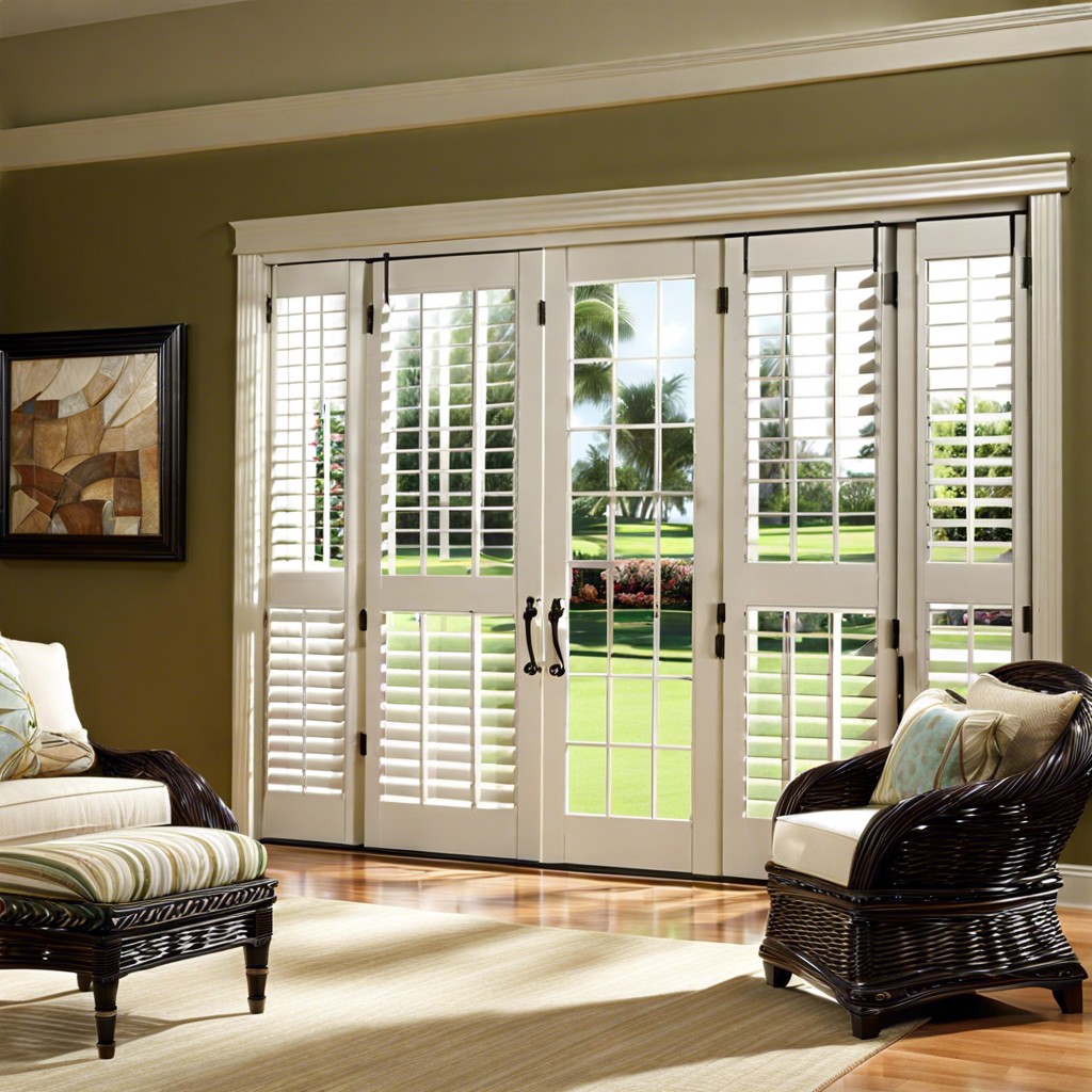 plantation shutters for an elegant feel