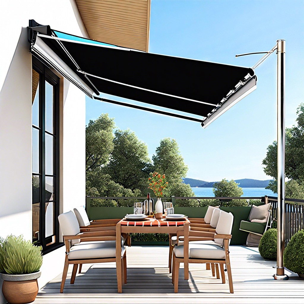 retractable awnings with sensors