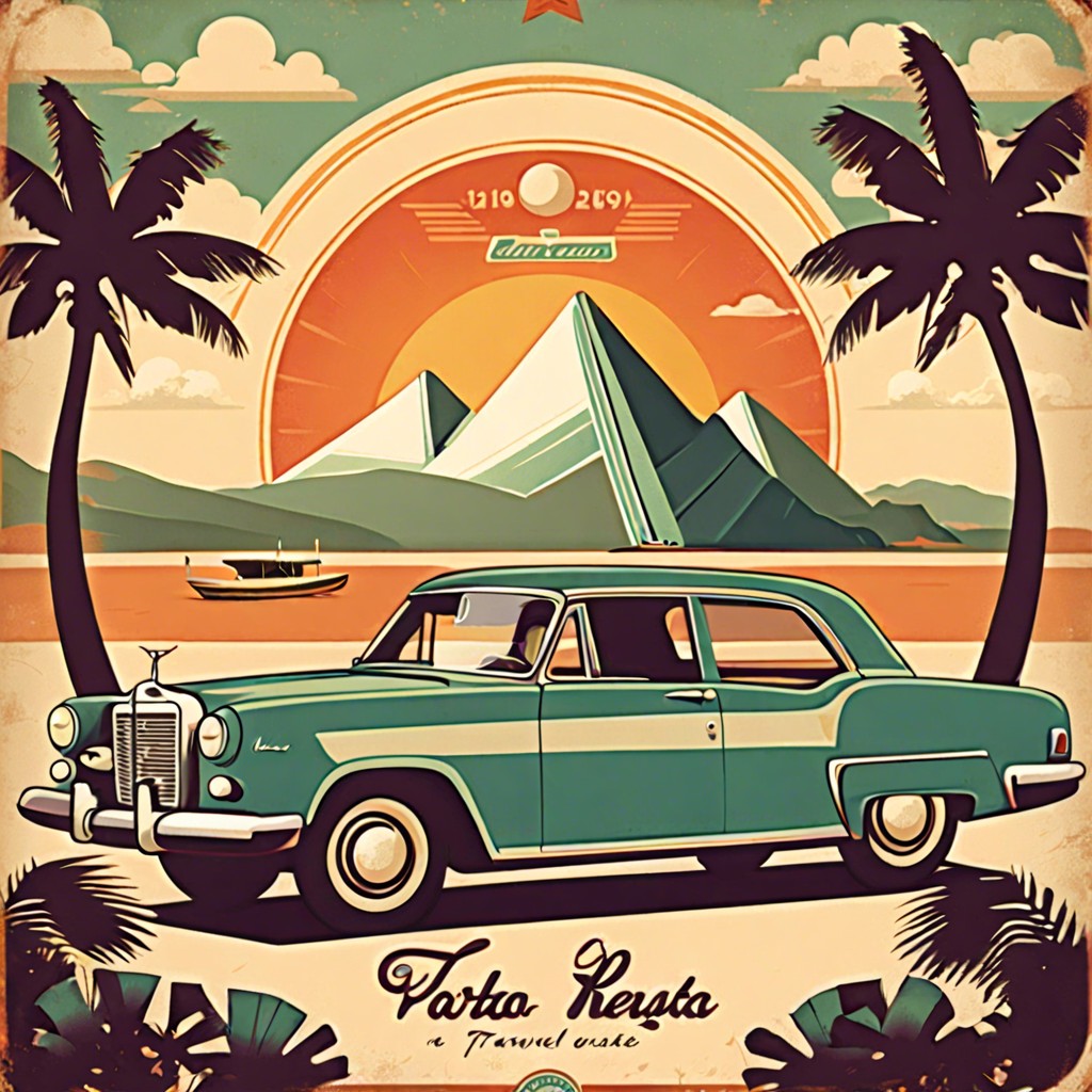 retro travel posters