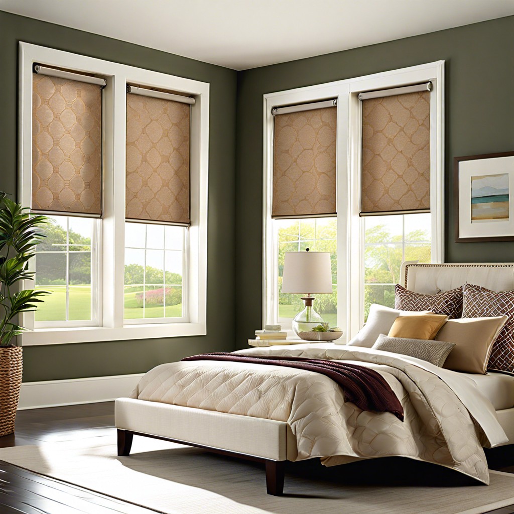roller shades with decorative side panels