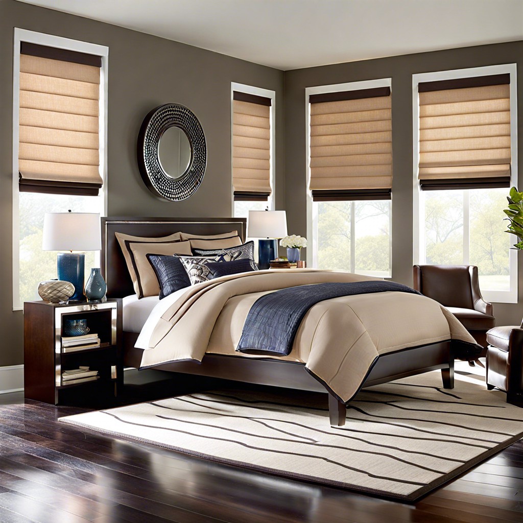 roman shades for sleek and functional style