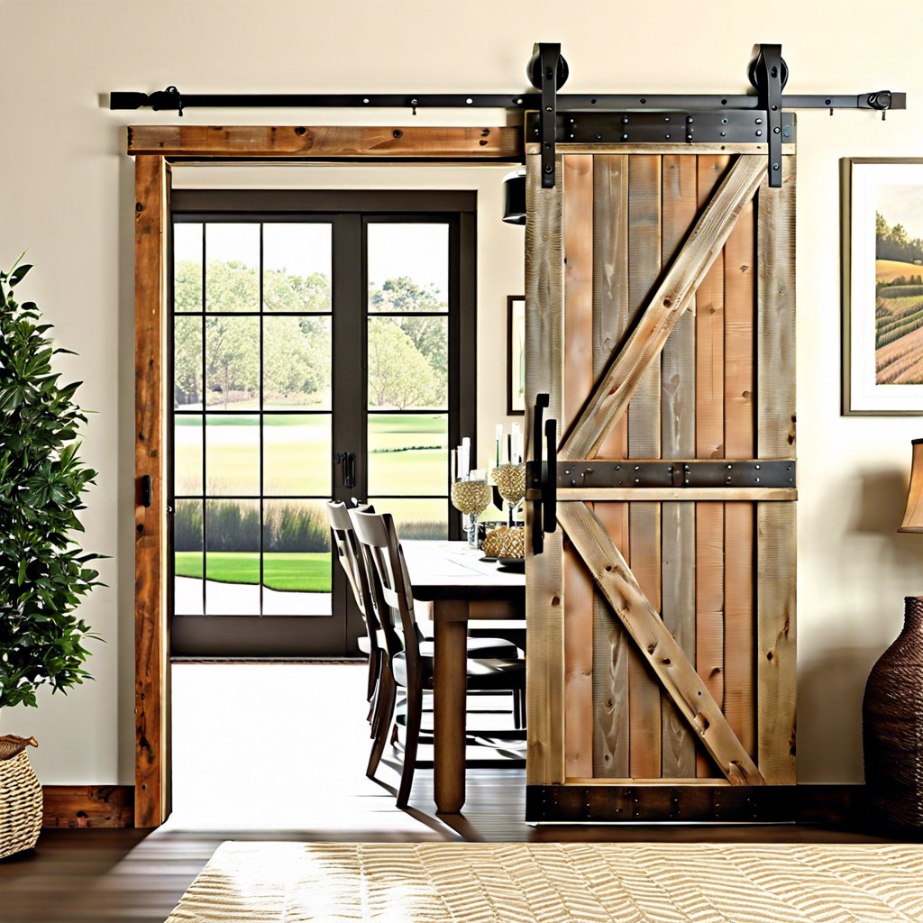 rustic barn door shutters