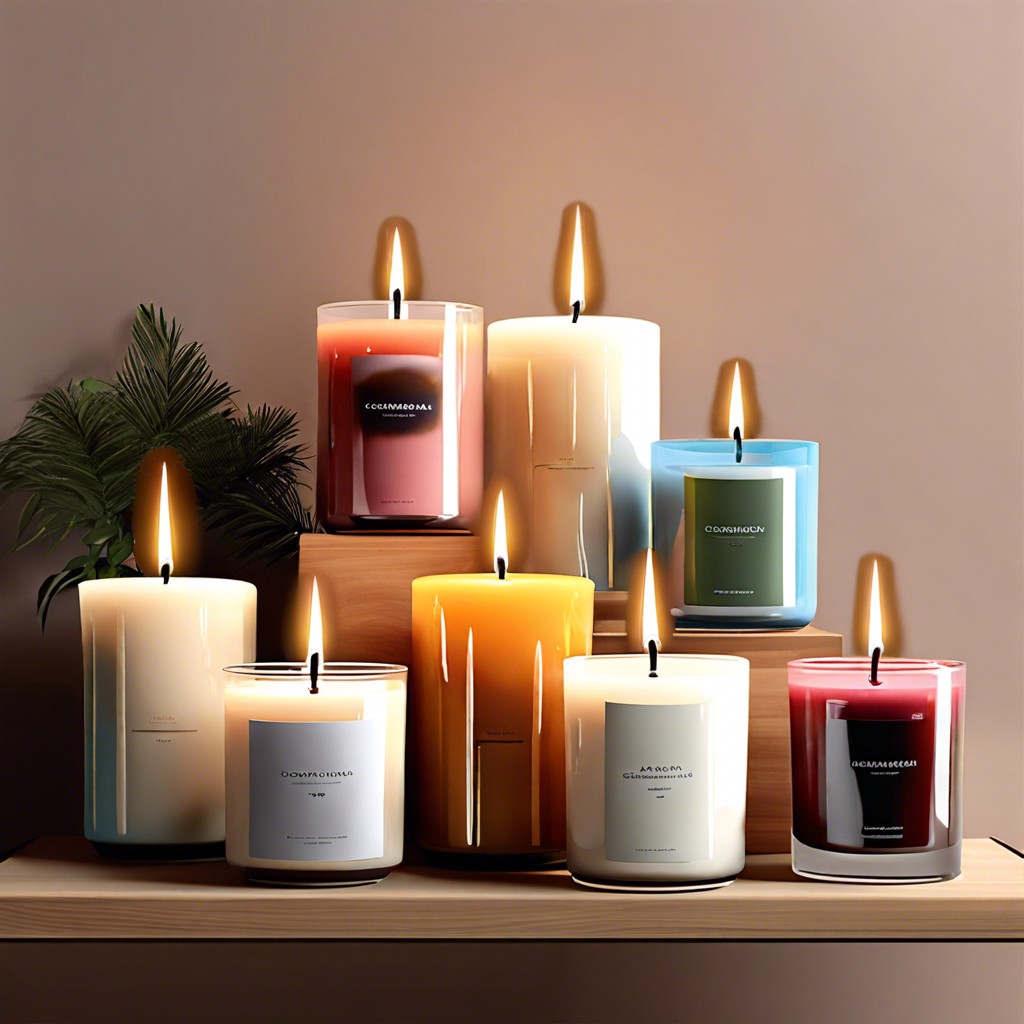 scented candle display