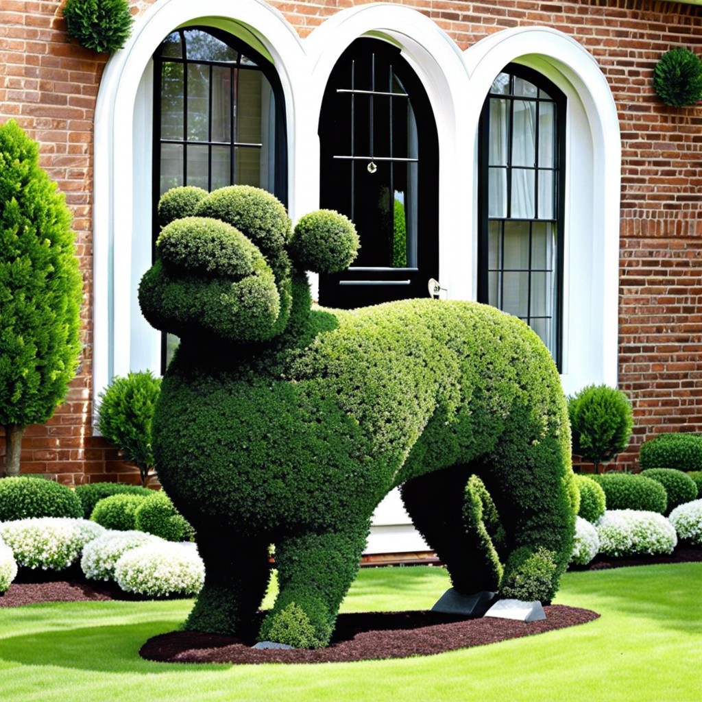 sculptural topiary elements