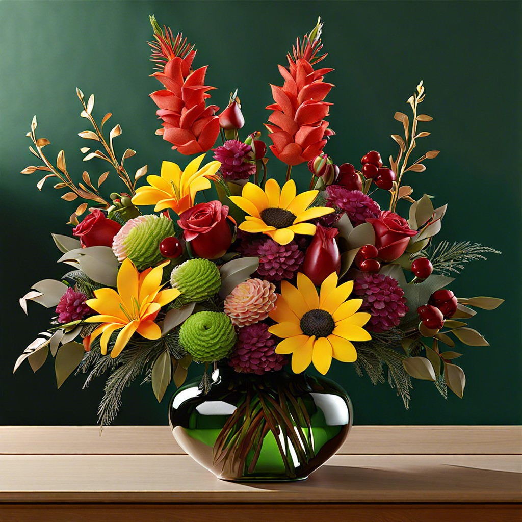 seasonal flower arrangement