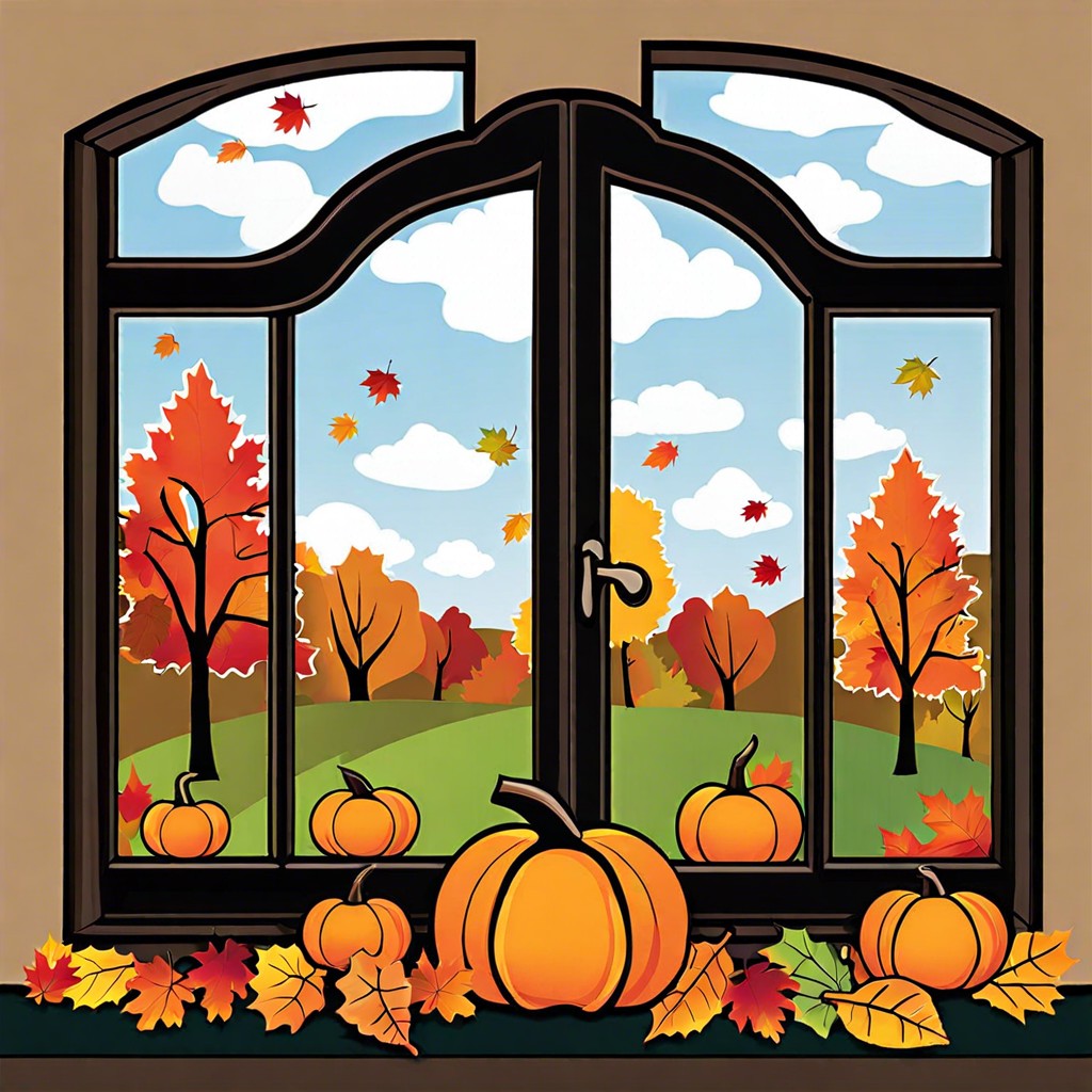 seasonal window clings