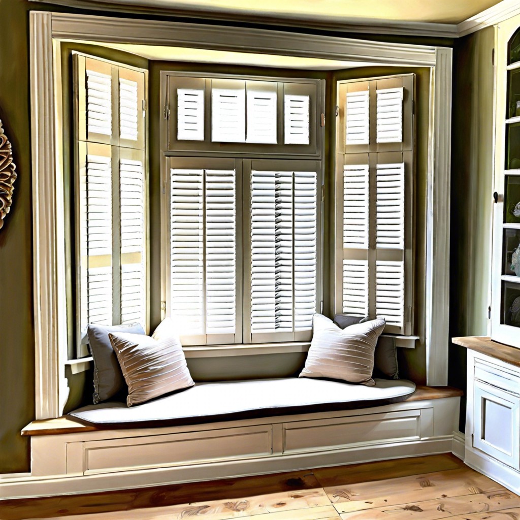 shabby chic with decorative vintage shutters