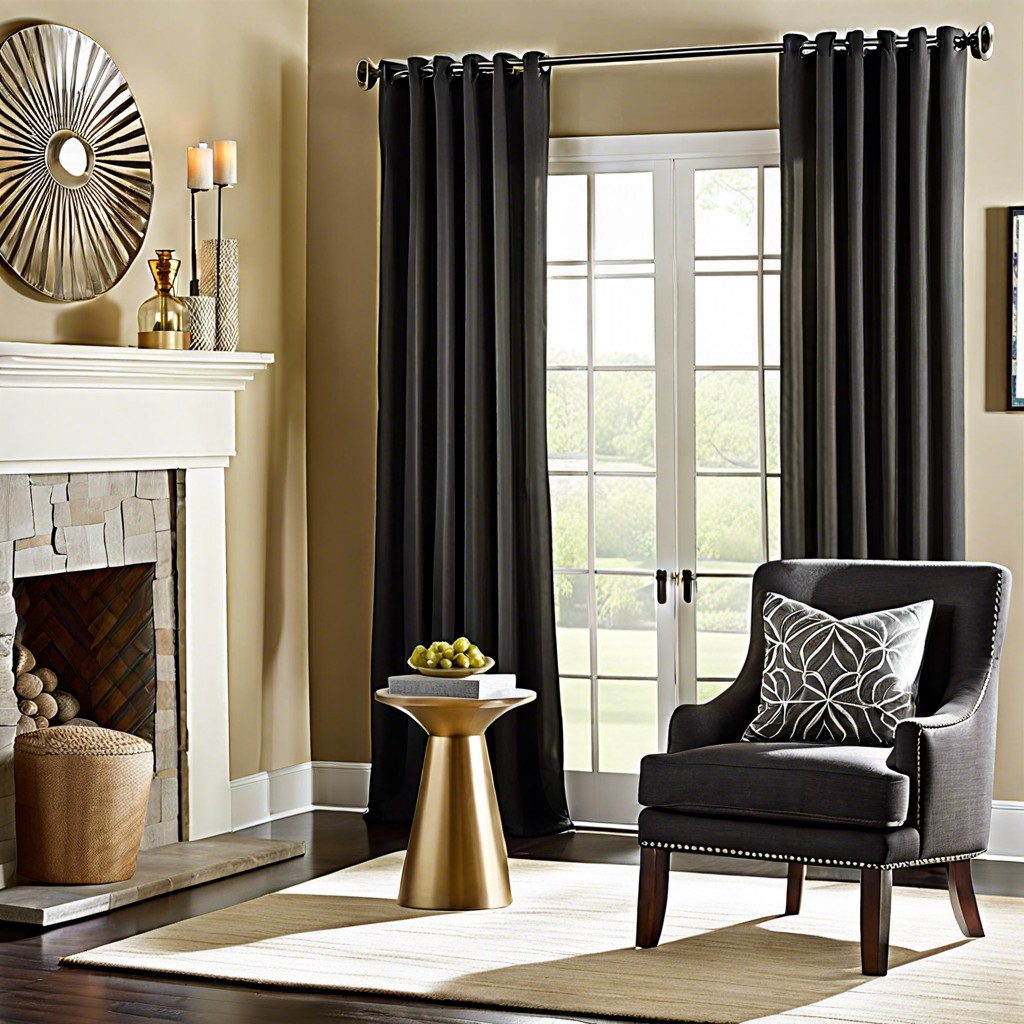 sheer curtains with blackout drapes