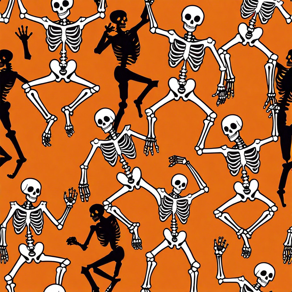skeletons dancing