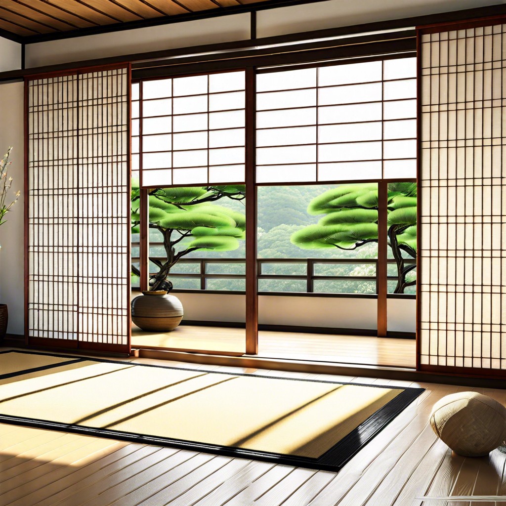 sliding shoji screens for a japanese aesthetic