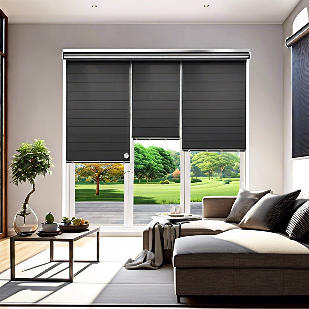 smart blinds with solar sensors for energy efficiency