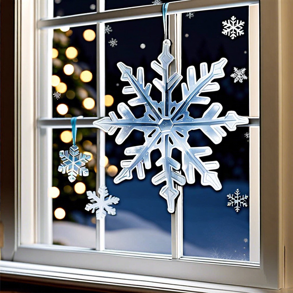 snowflake window clings