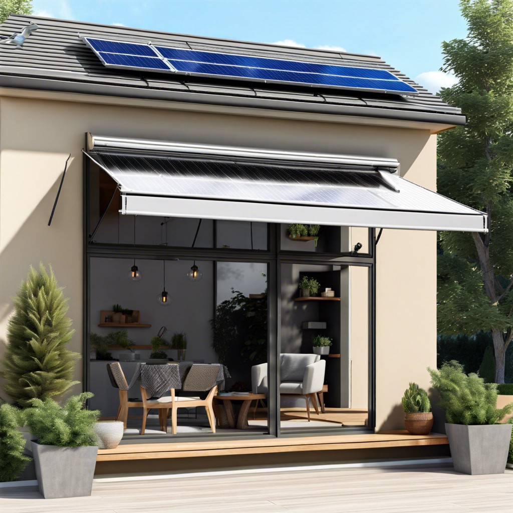 solar panel awning