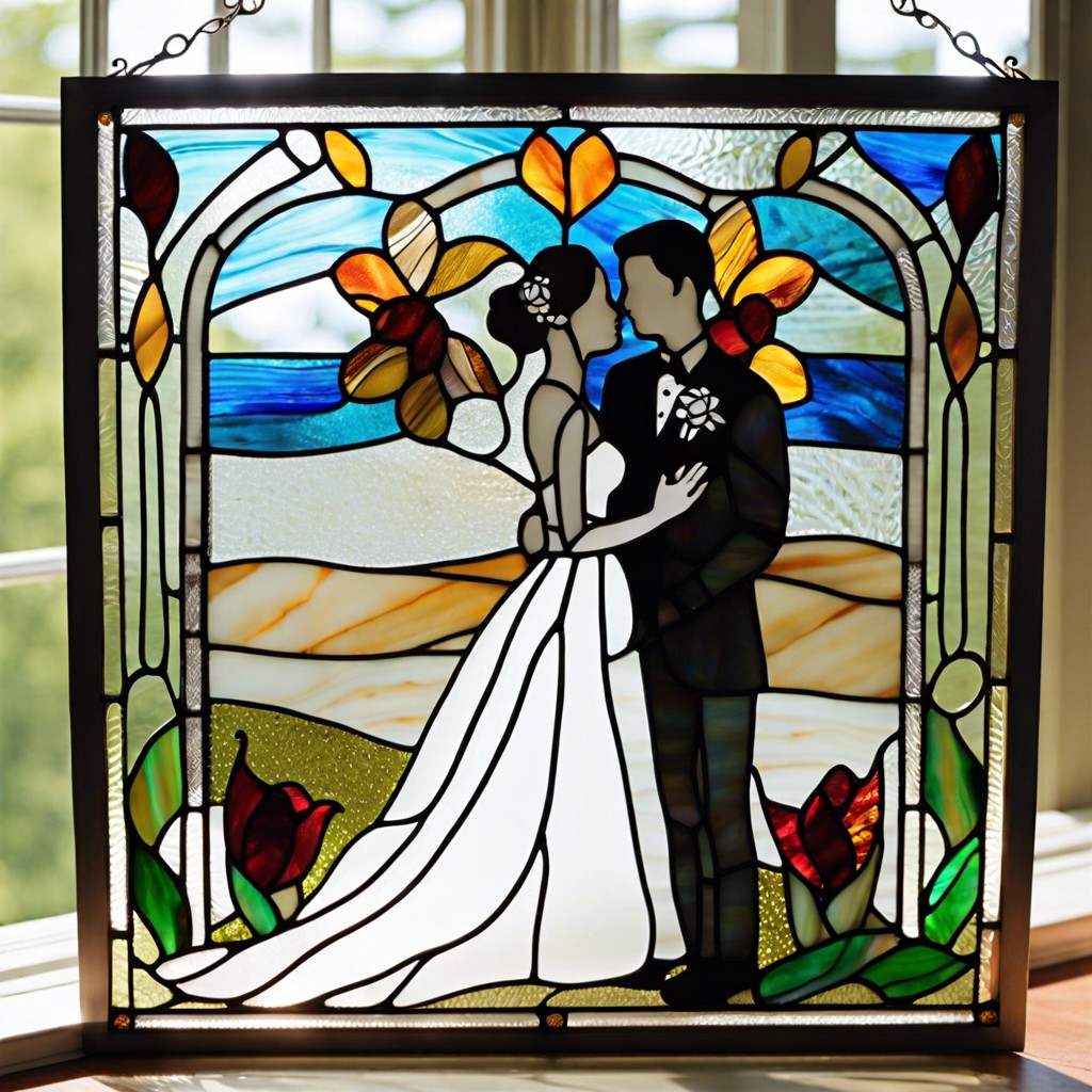 stained glass decor pieces