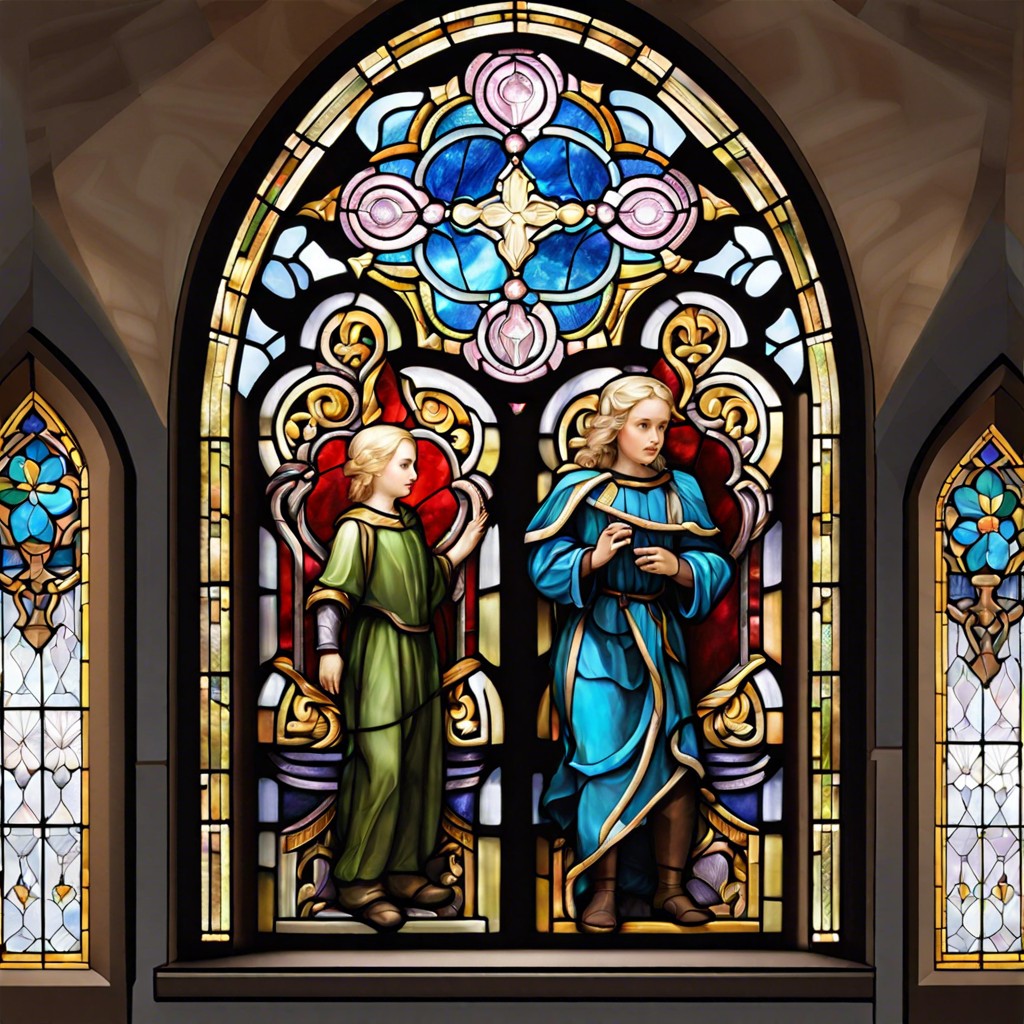 stained glass feature window