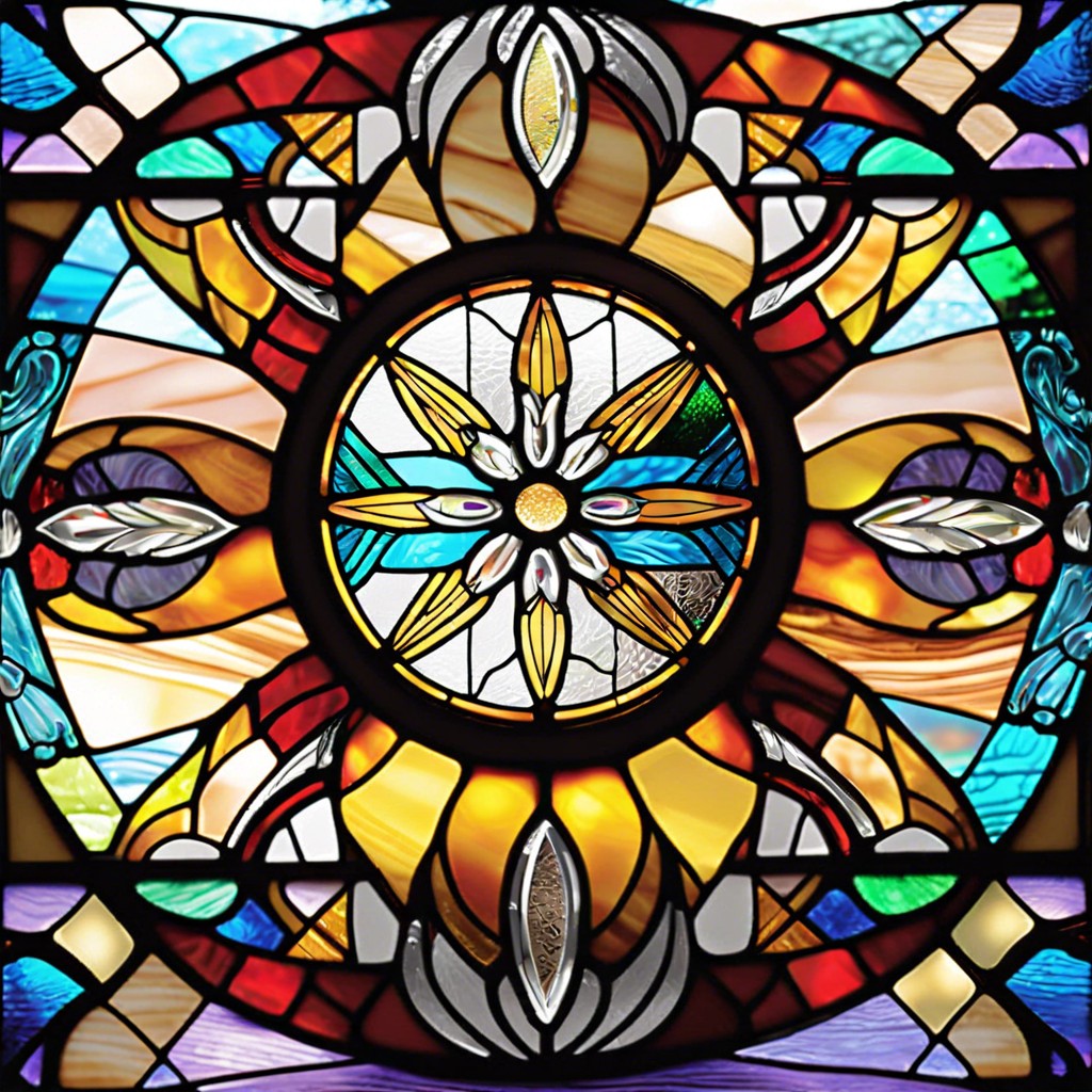 stained glass imitation