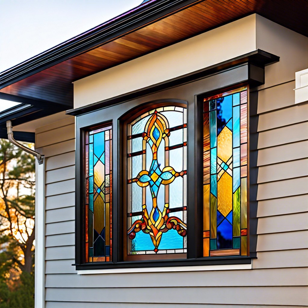 stained glass inspired trim