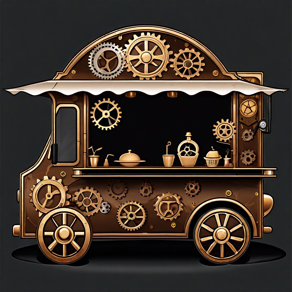 steampunk gear motif