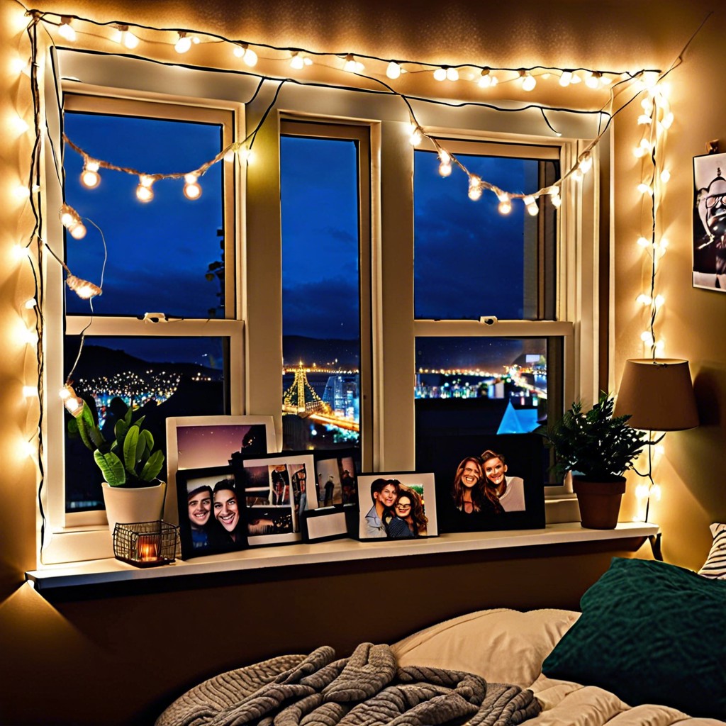 string lights with pictures