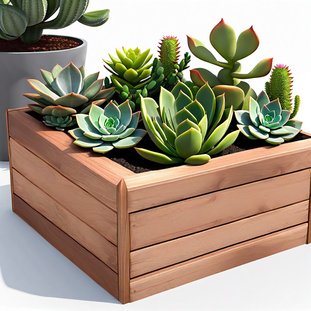 succulent planter box trim