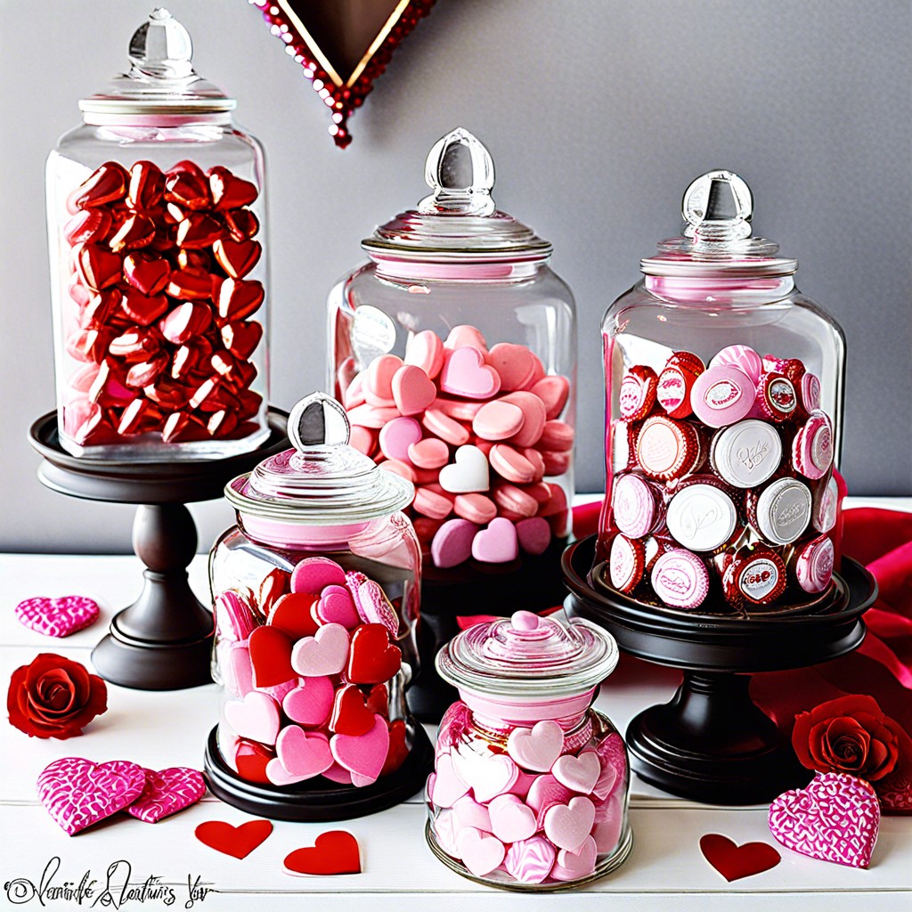sweetheart candy jars