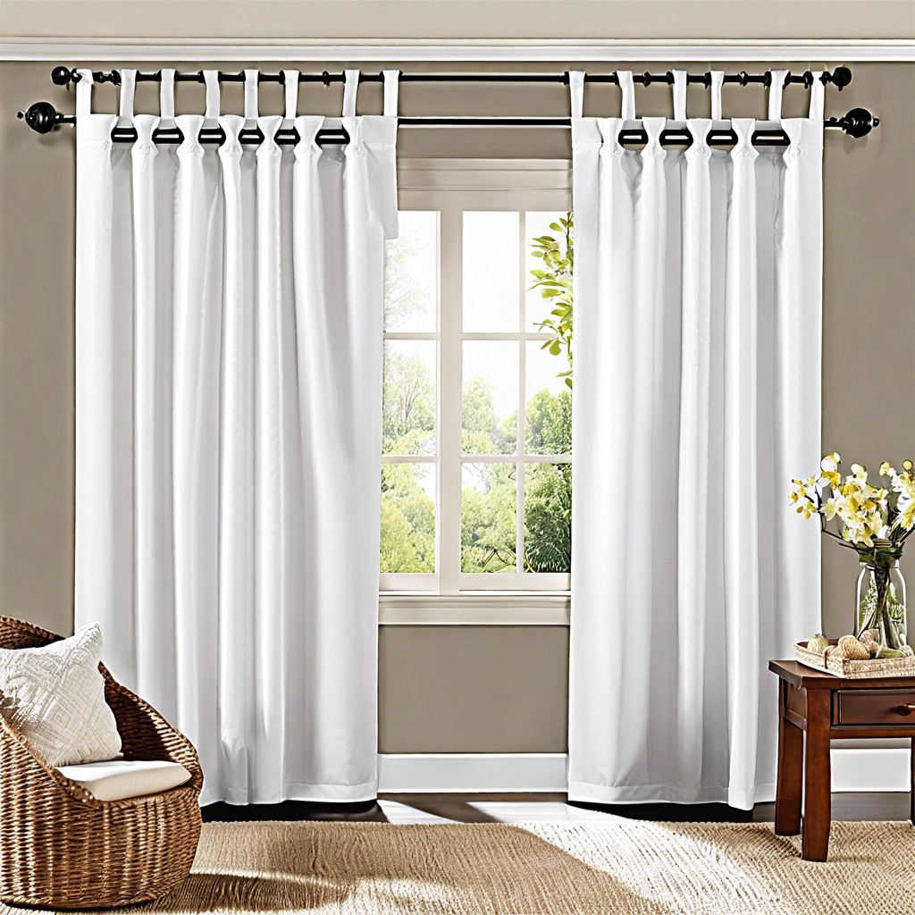 tab top curtains for a casual breezy look