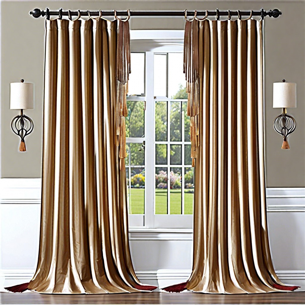 tassel fringe curtains for a bohemian flare