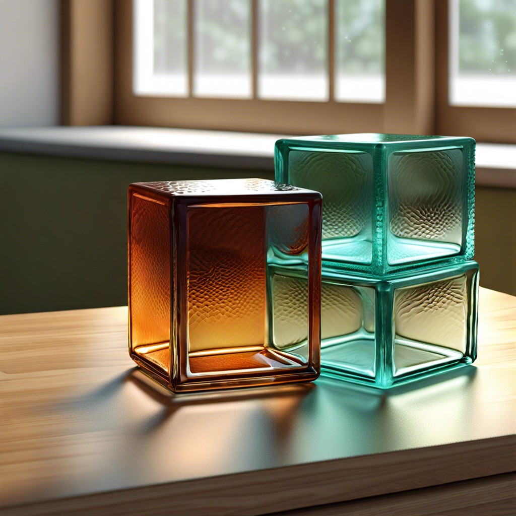 textured glass blocks