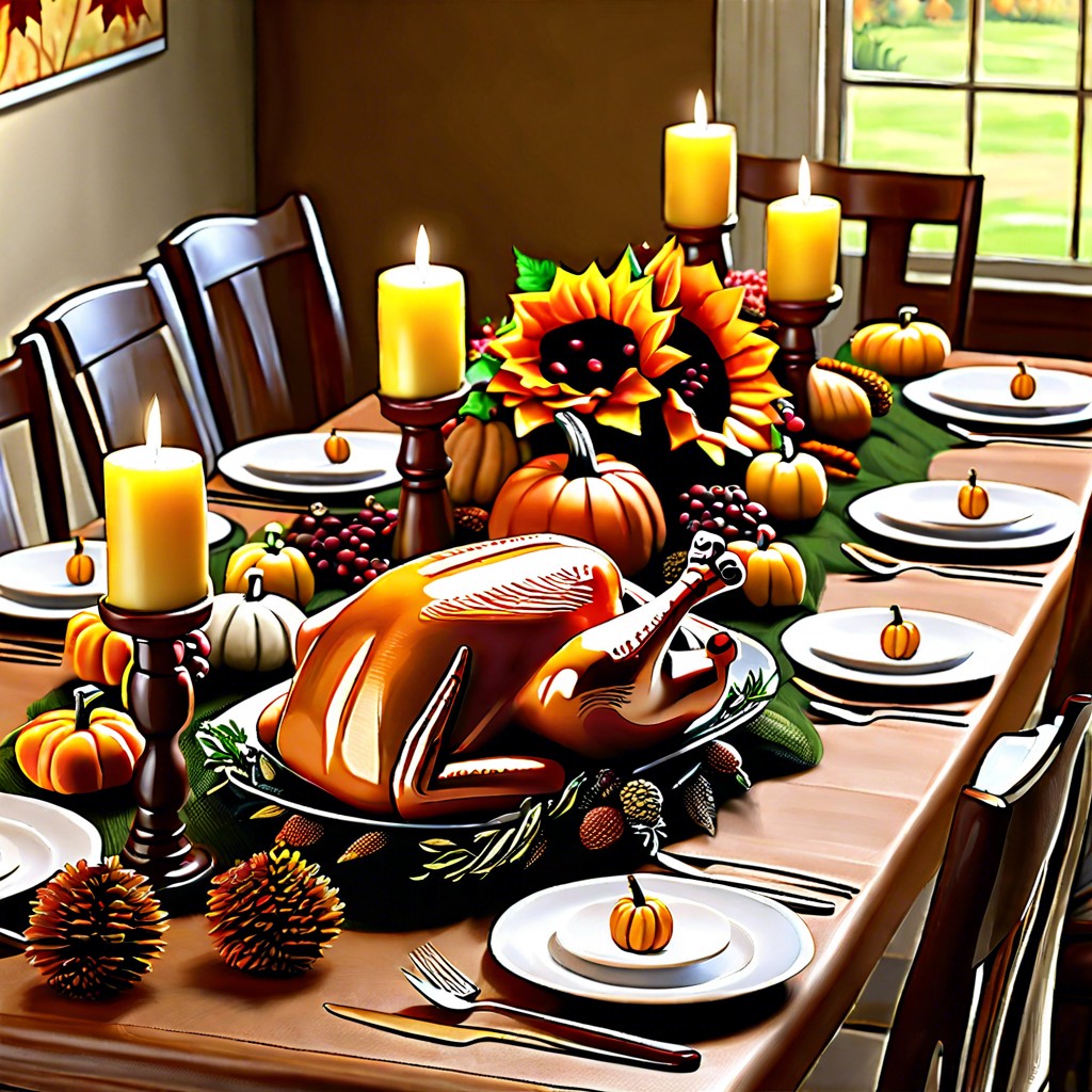 thanksgiving tablescape set up a beautiful thanksgiving dinner table display