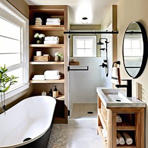 15 Small Bathroom No Window Ideas for Maximizing Light and Space