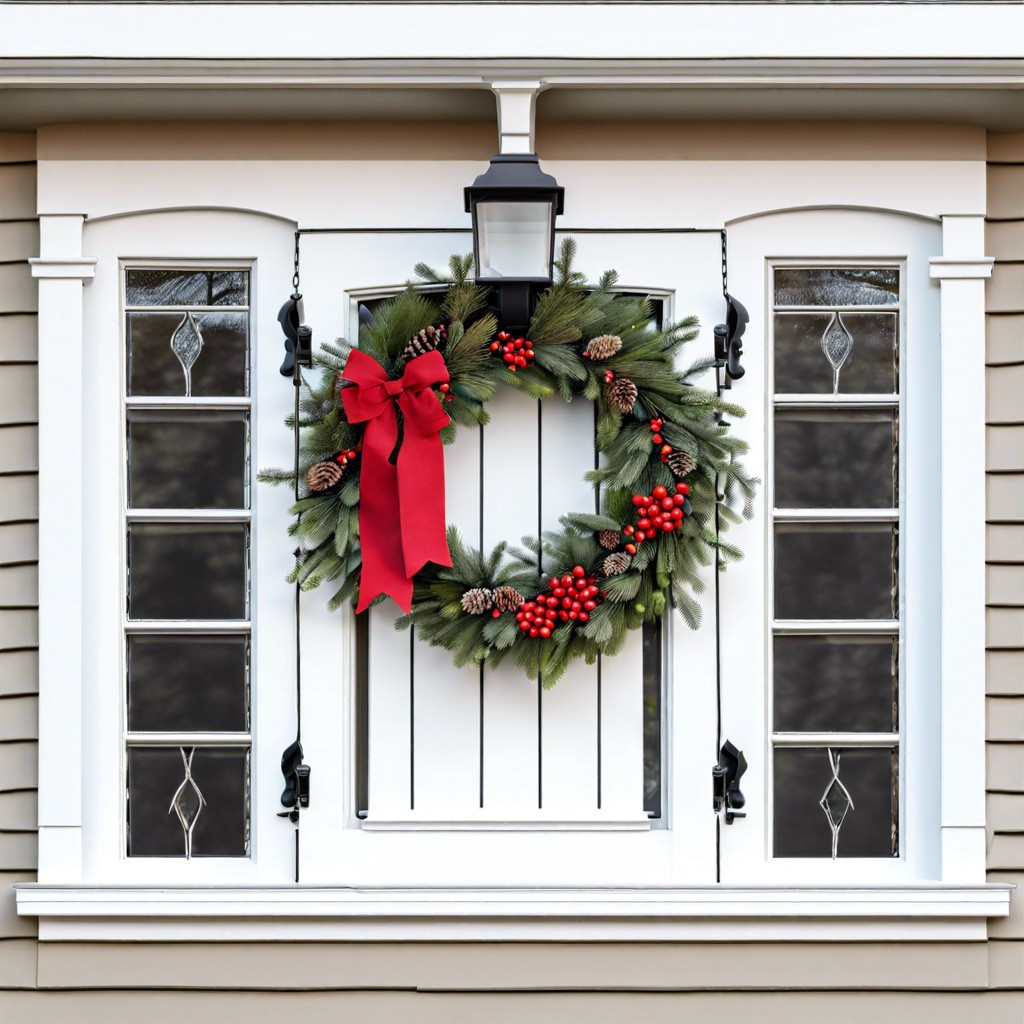 using seasonal wreaths or hangings for changing decor