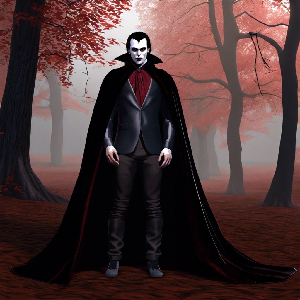 vampire with a cloak