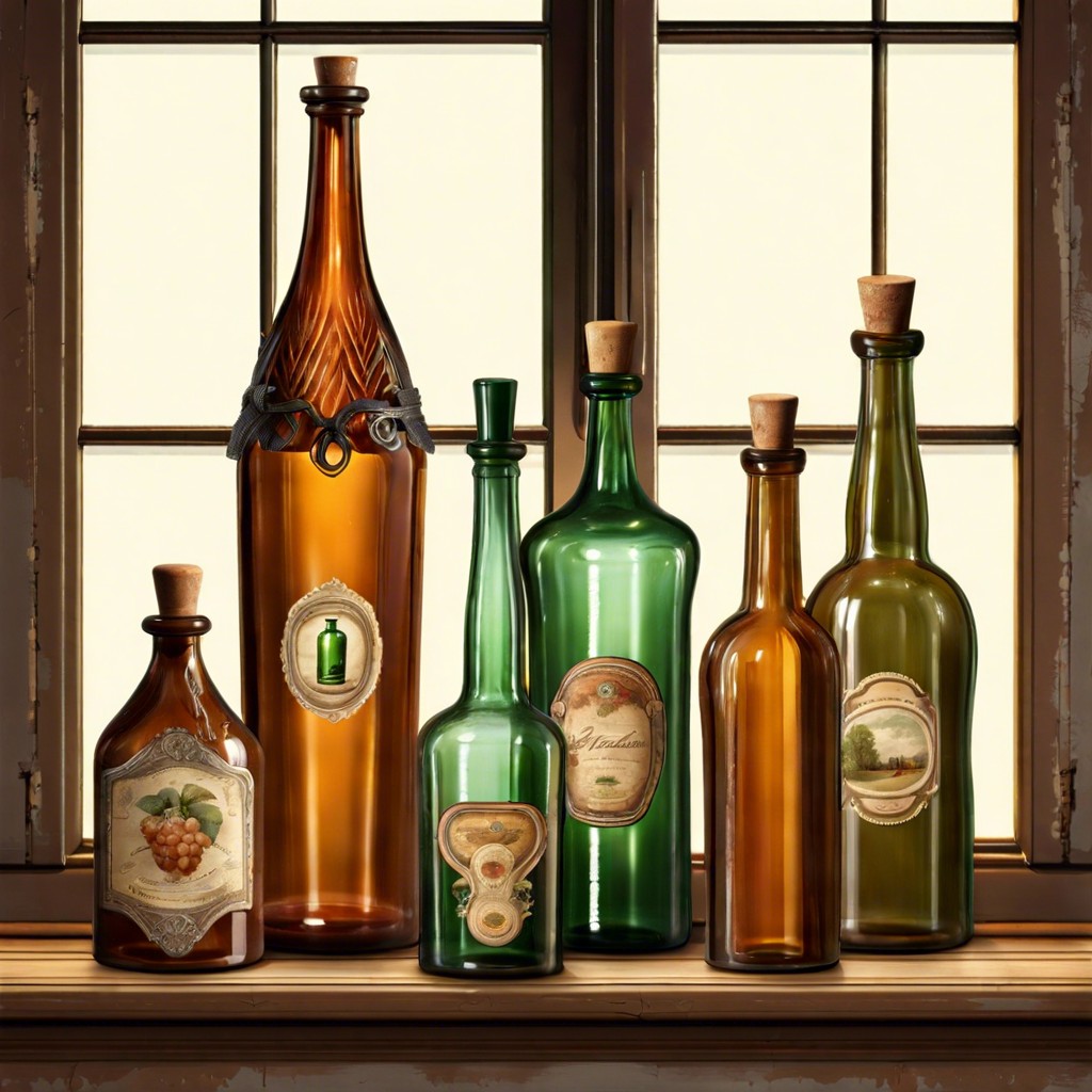 vintage bottle collection