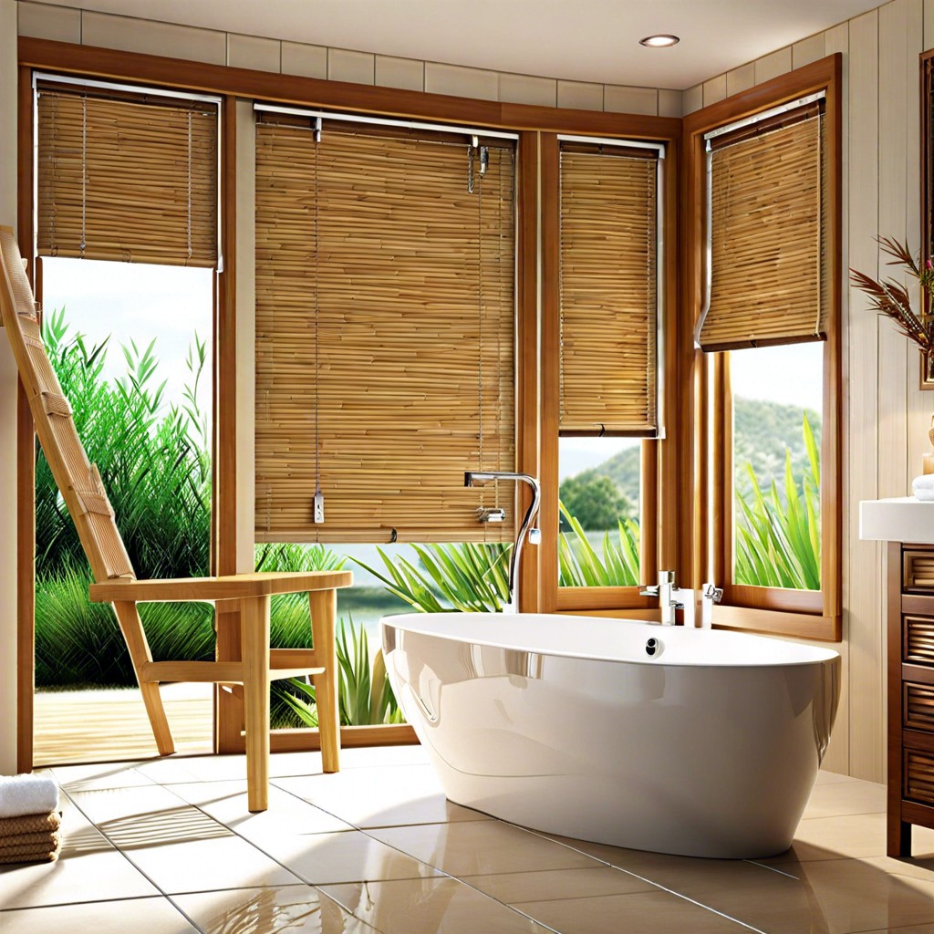 waterproof bamboo blinds