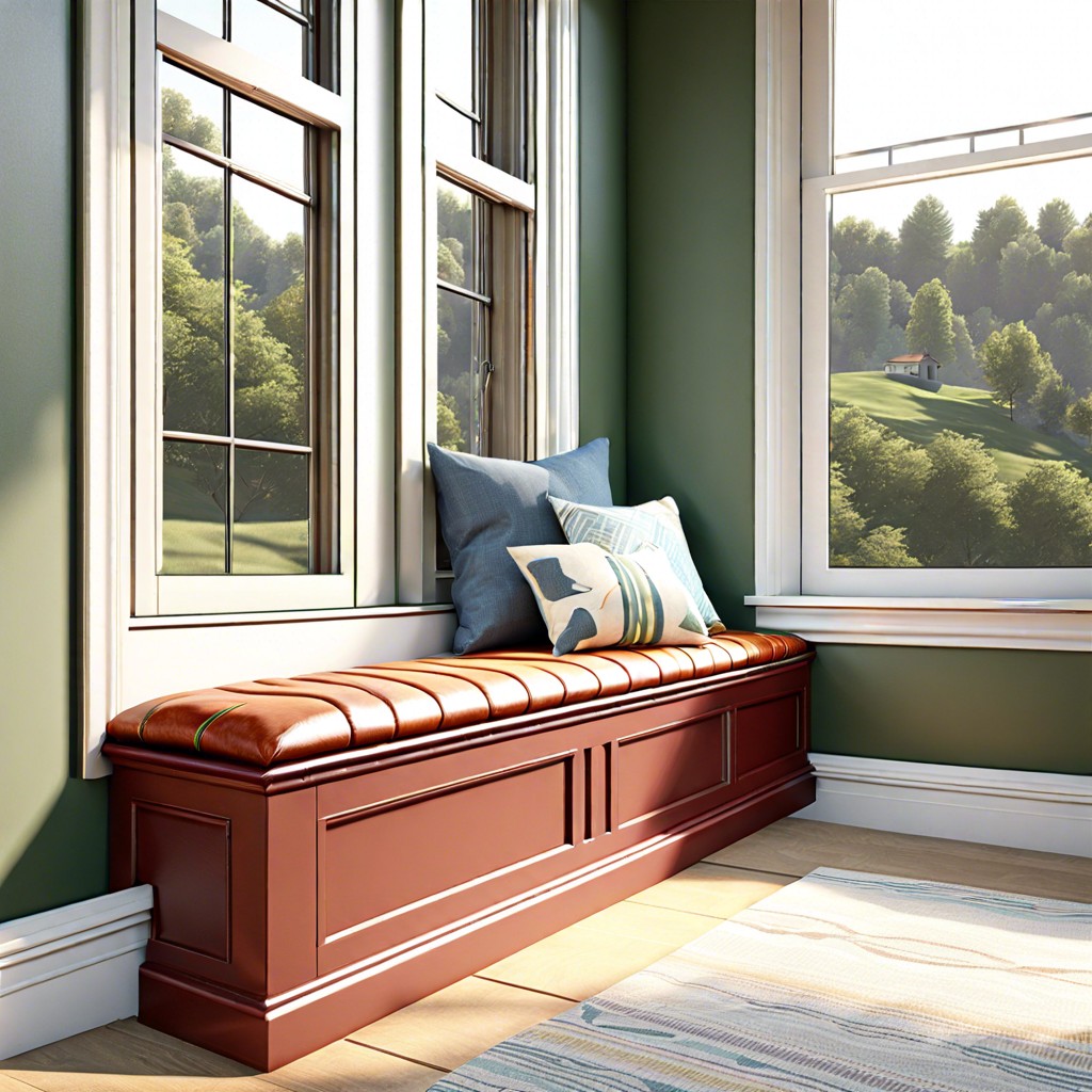 window seat with storage under the sill