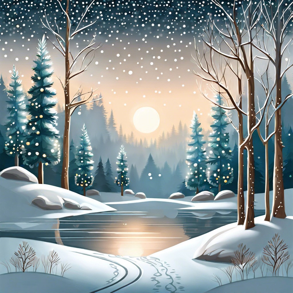 winter wonderland scene