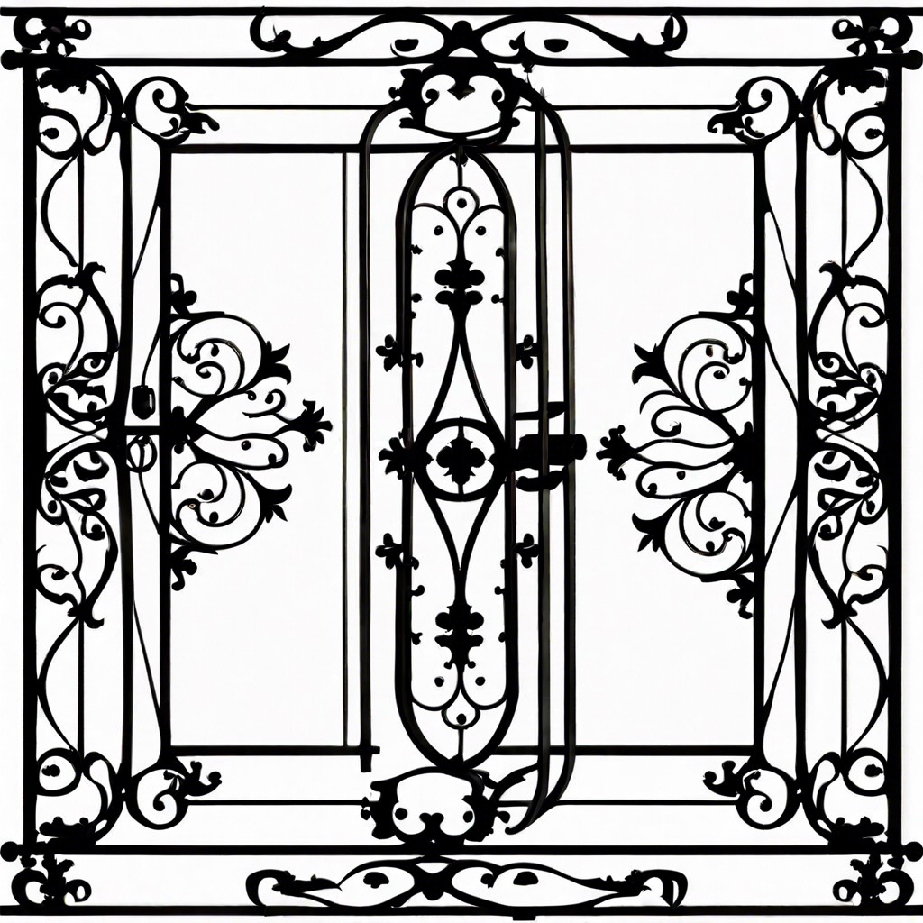 wrought iron grilles