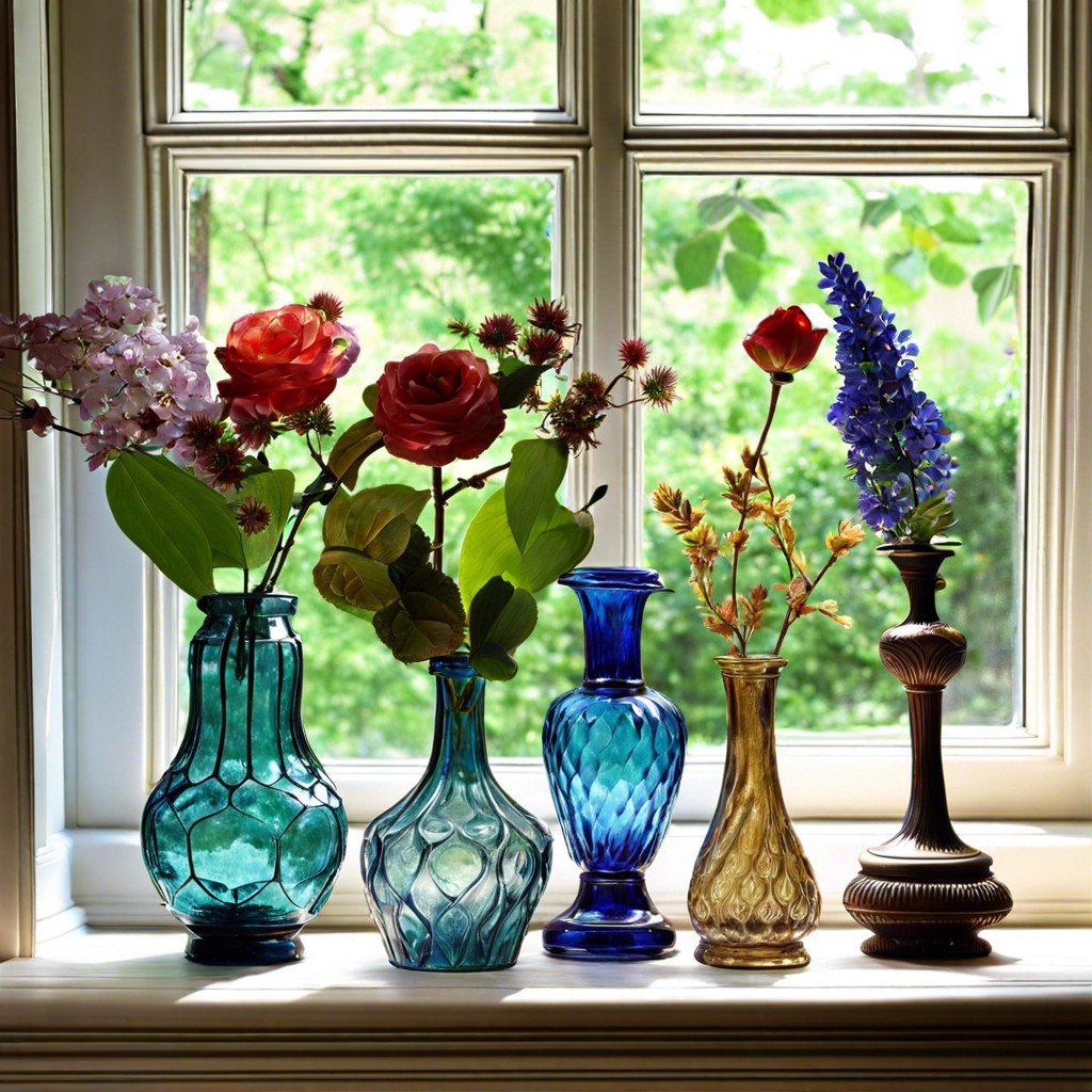 antique glass vases