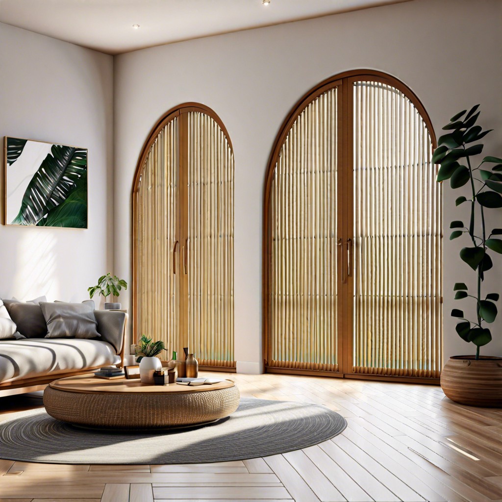arched venetian blinds