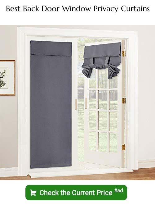 back door window privacy curtains