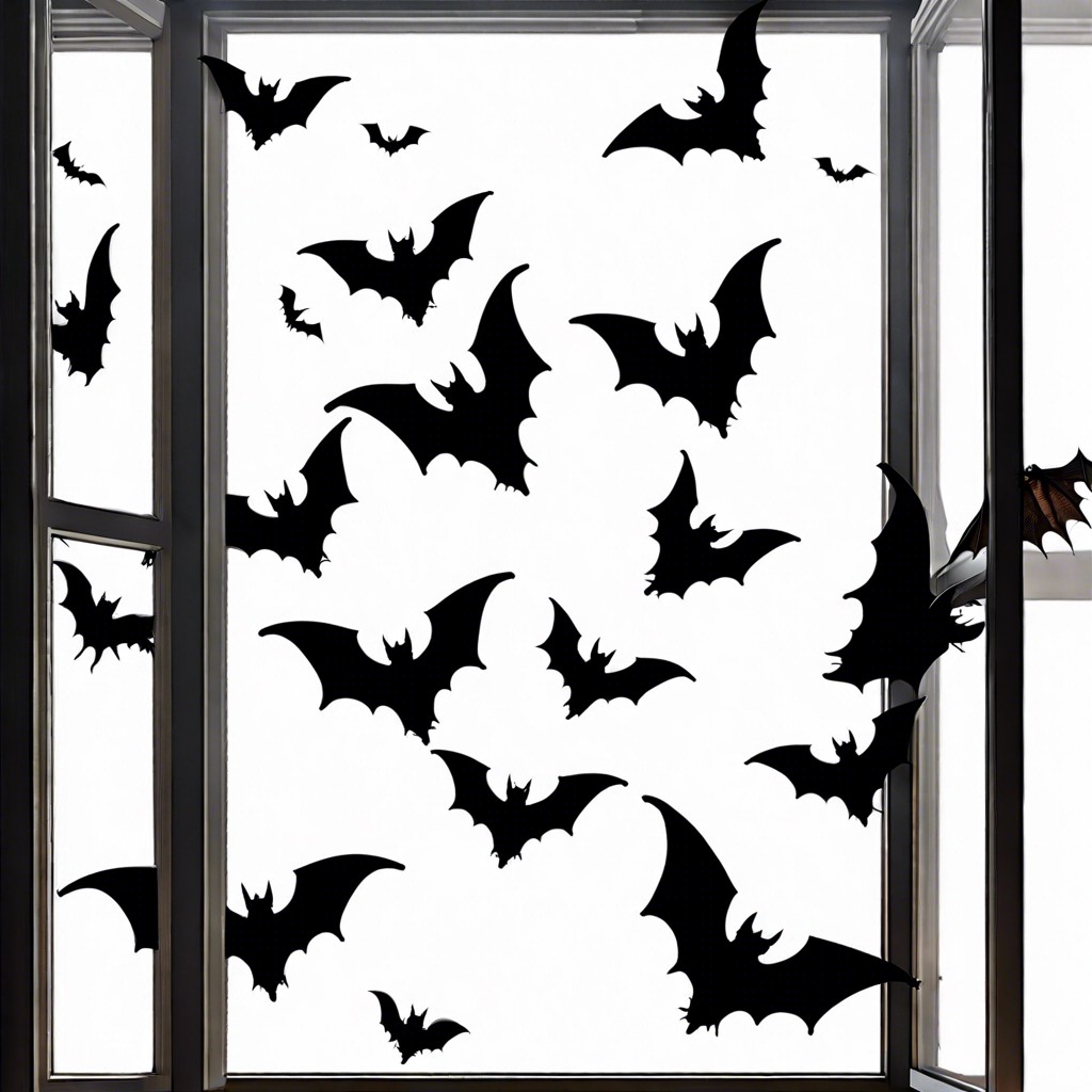 bats swarming the window