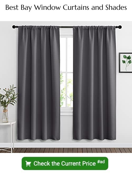bay window curtains and shades