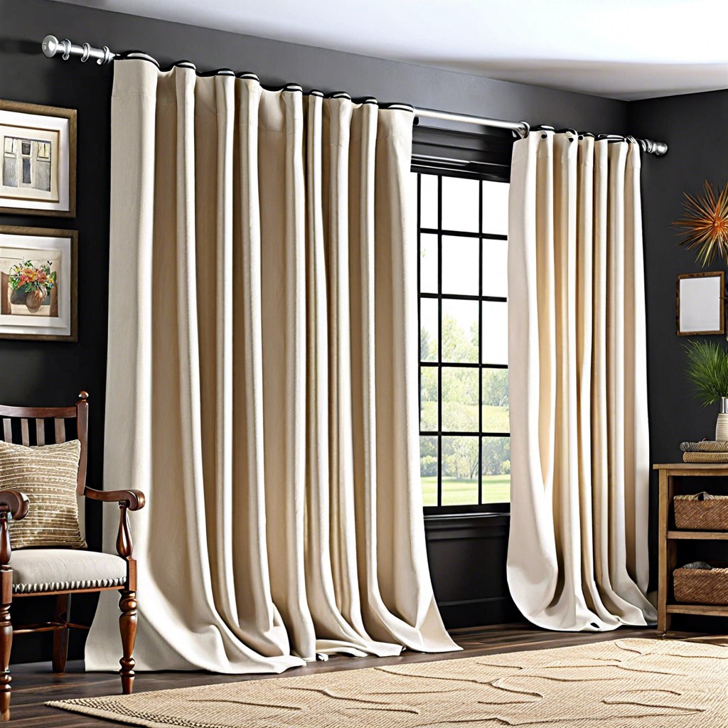 canvas drop cloth curtains