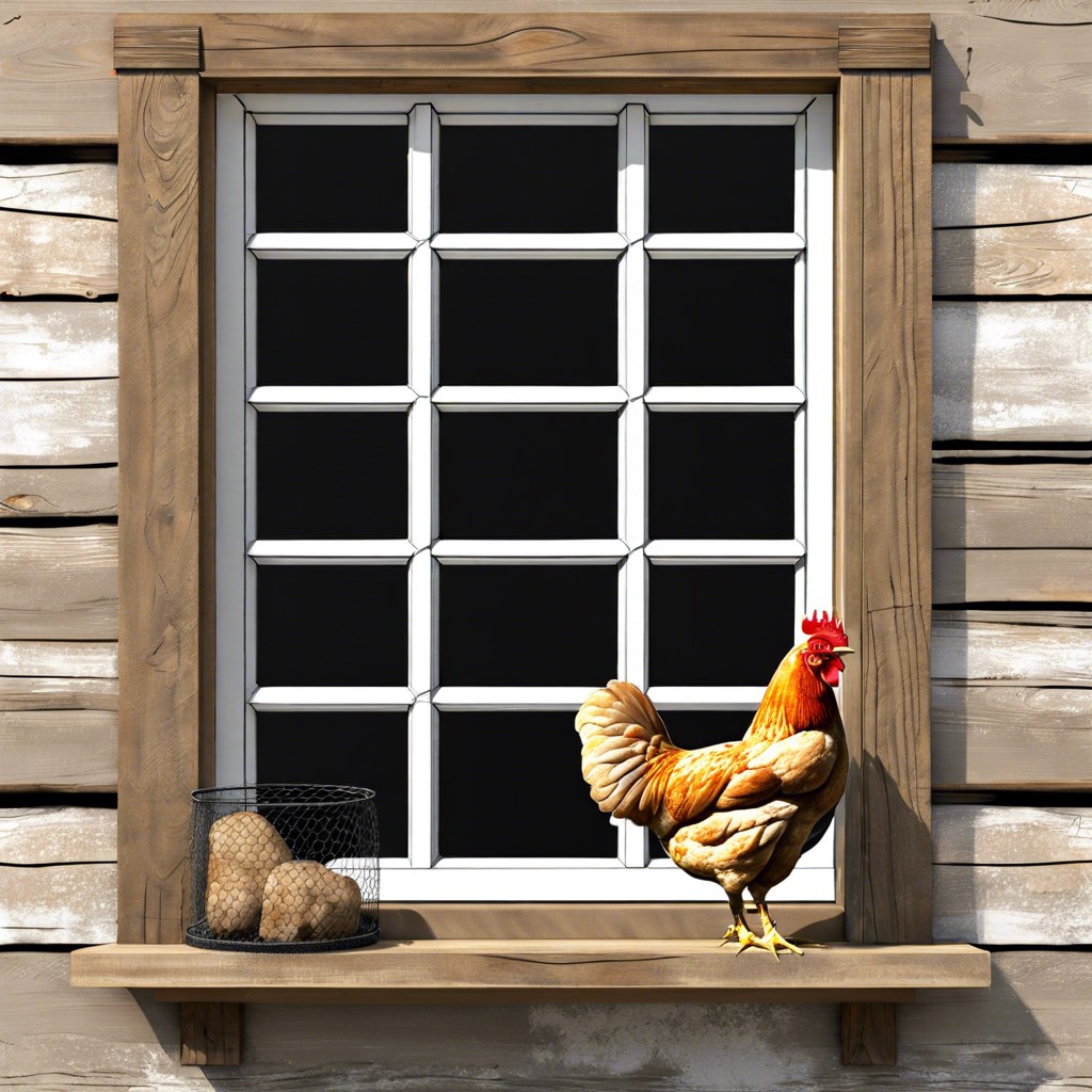 chicken wire window panels